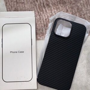 Carbon Fiber Black iPhone 16 pro max Case